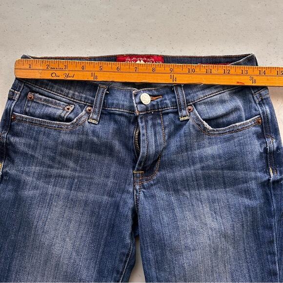 Guess Blue Ankle‎ Cropped Jeans with Faded Wash - Picture 3 of 11